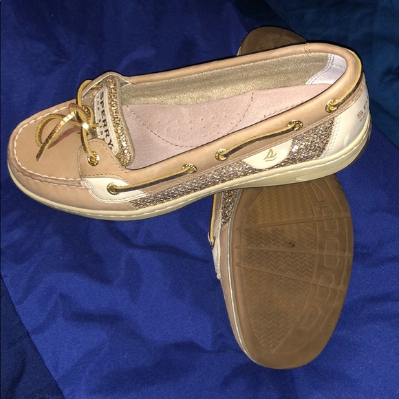 Gold Sperrys - Picture 3 of 5